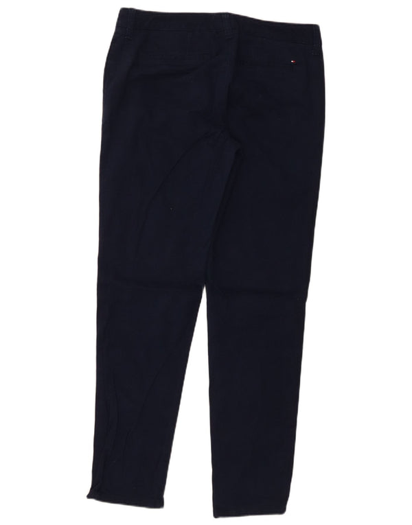 Tommy Hilfiger Womens Hampton Chino Trousers US 4 Small W30 L29 Navy Blue
