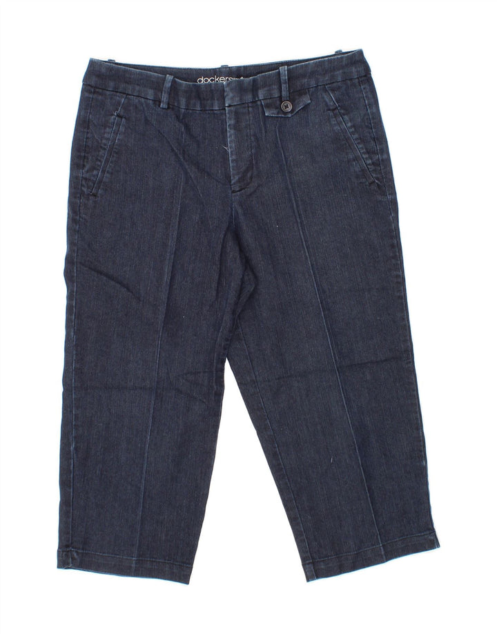 DOCKERS Womens Capri Jeans US 6 Medium W30 L19 Navy Blue Cotton Vintage Dockers and Second-Hand Dockers from Messina Hembry 