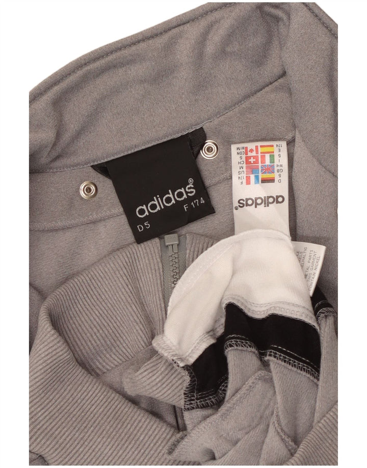 Adidas Mens Graphic Tracksuit Top Jacket UK 38/40 Medium Grey Colourblock