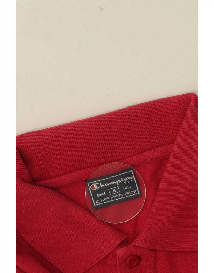Champion Mens Polo Shirt Medium Red