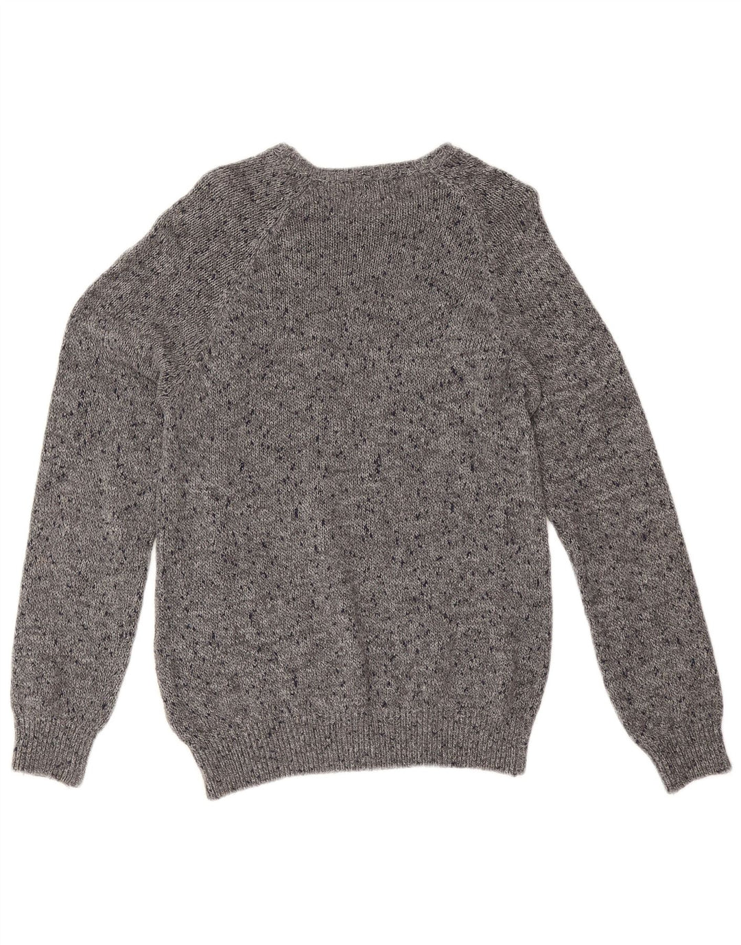 Zara Mens Crew Neck Jumper Sweater Medium Grey Flecked