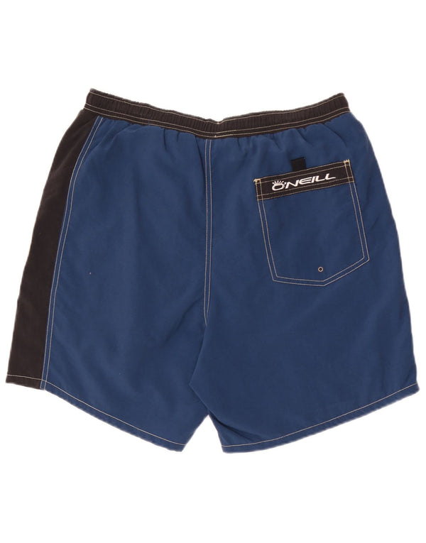 O'Neill Mens Graphic Swimming Shorts Small  Blue Colourblock Nylon