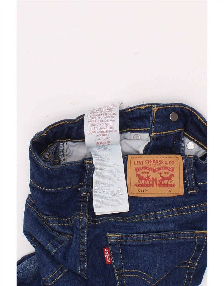 Levi's Boys 511 Slim Jeans 5-6 Years W22 L19 Blue Cotton