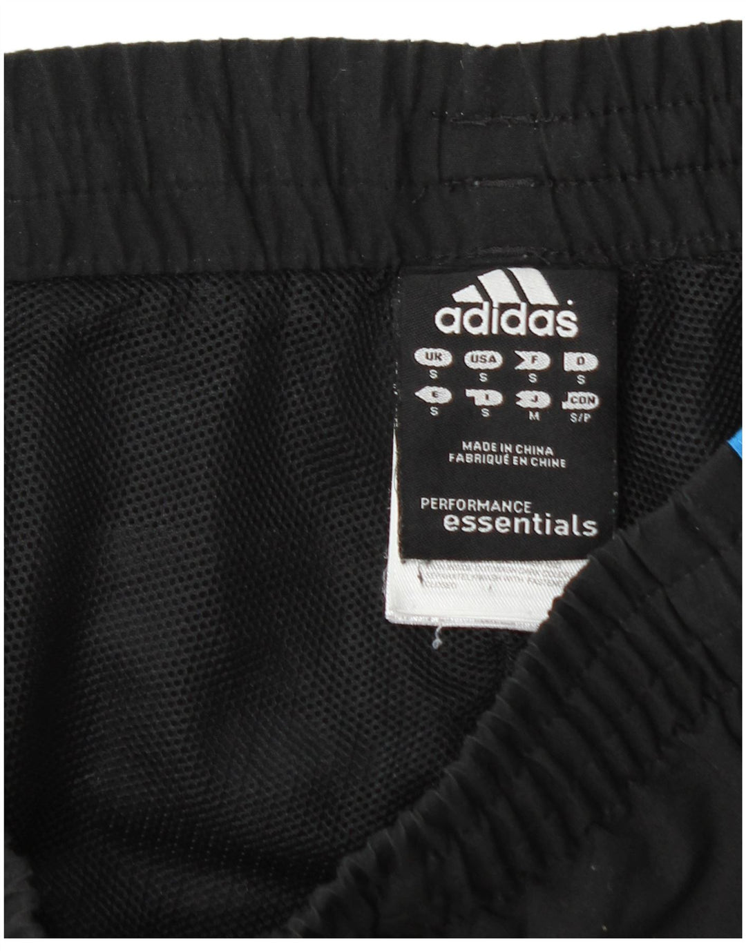 Adidas Mens Tracksuit Trousers Small Black Polyester