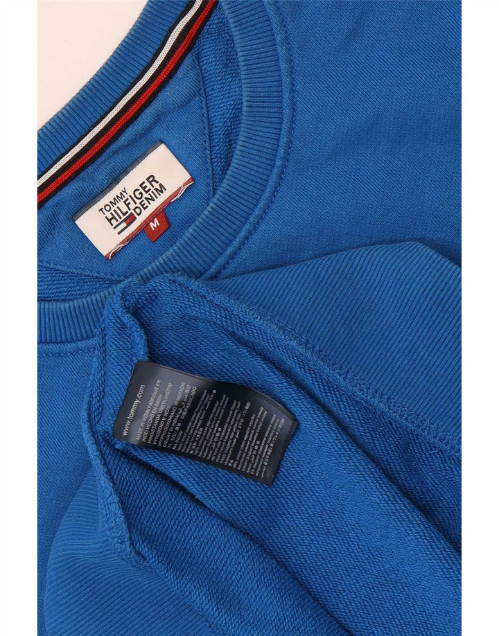 Tommy Hilfiger Mens Graphic Sweatshirt Jumper Medium Blue Cotton