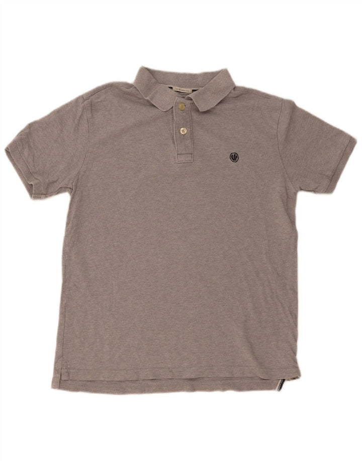 FAT FACE Mens Polo Shirt Medium Grey Cotton