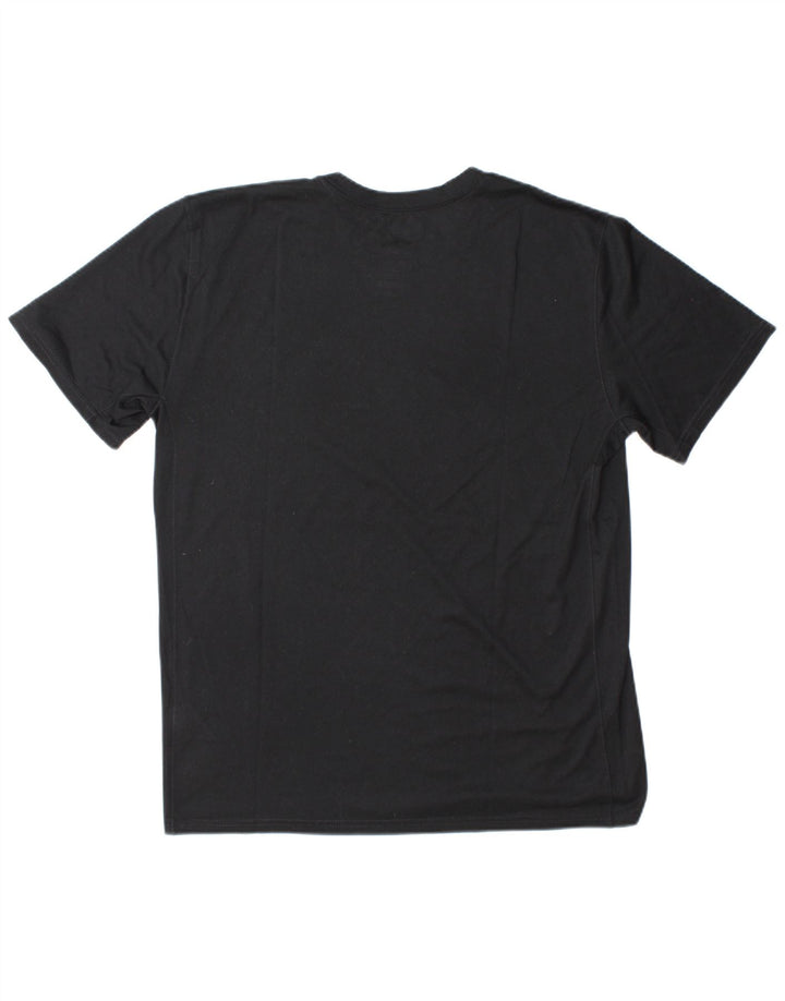 Nike Mens Dri Fit Graphic T-Shirt Top Large Black Polyester