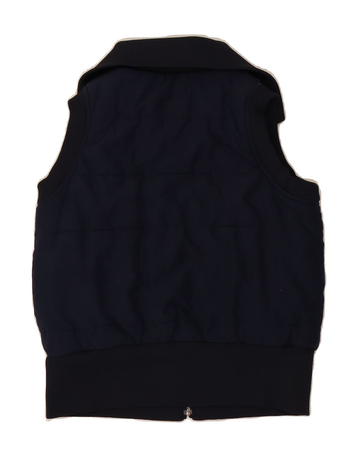 REEBOK Womens Padded Gilet UK 12 Medium  Navy Blue Polyester Vintage Reebok and Second-Hand Reebok from Messina Hembry 