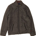 TOMMY BAHAMA Mens Padded Jacket UK 40 Large Grey Polyester Vintage Tommy Bahama and Second-Hand Tommy Bahama from Messina Hembry 