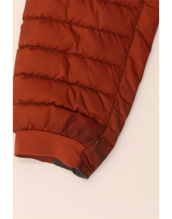 North Ridge Mens Hooded Padded Jacket UK 40 Large Brown Polyester