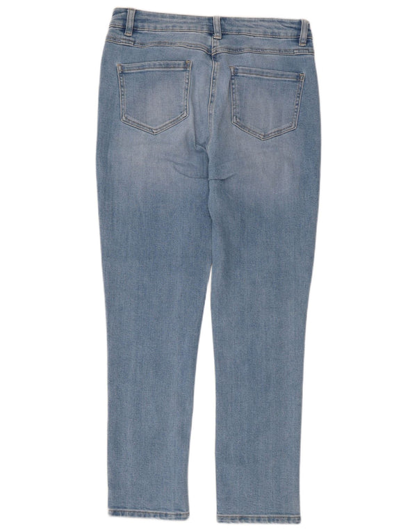 M&Co Womens Slim Jeans UK 12 Medium W32 L27 Blue Cotton