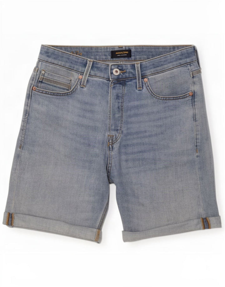 Jack & Jones Mens Denim Shorts Small W29 Blue Cotton