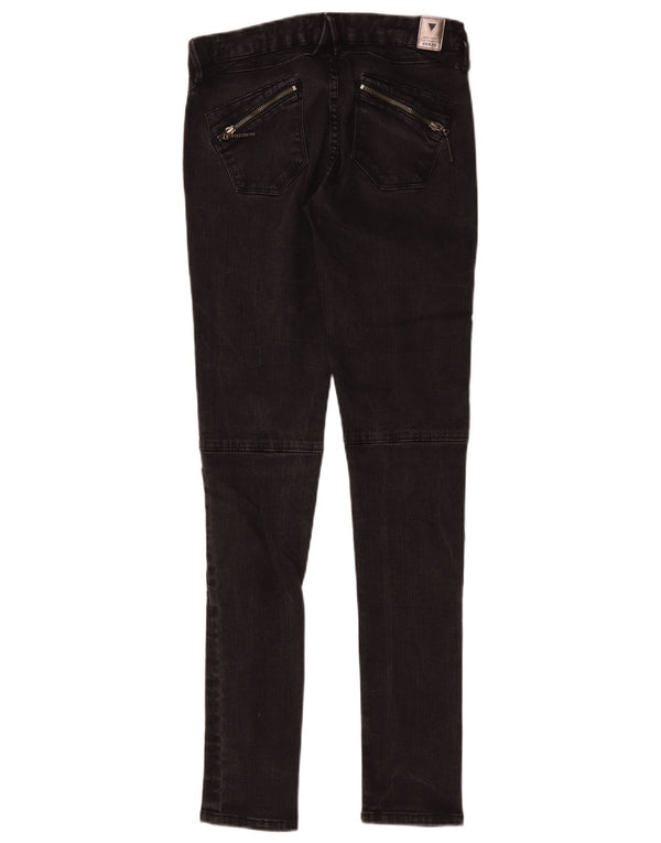 Guess Womens Starlet Skinny Jeans W28 L31 Black Cotton