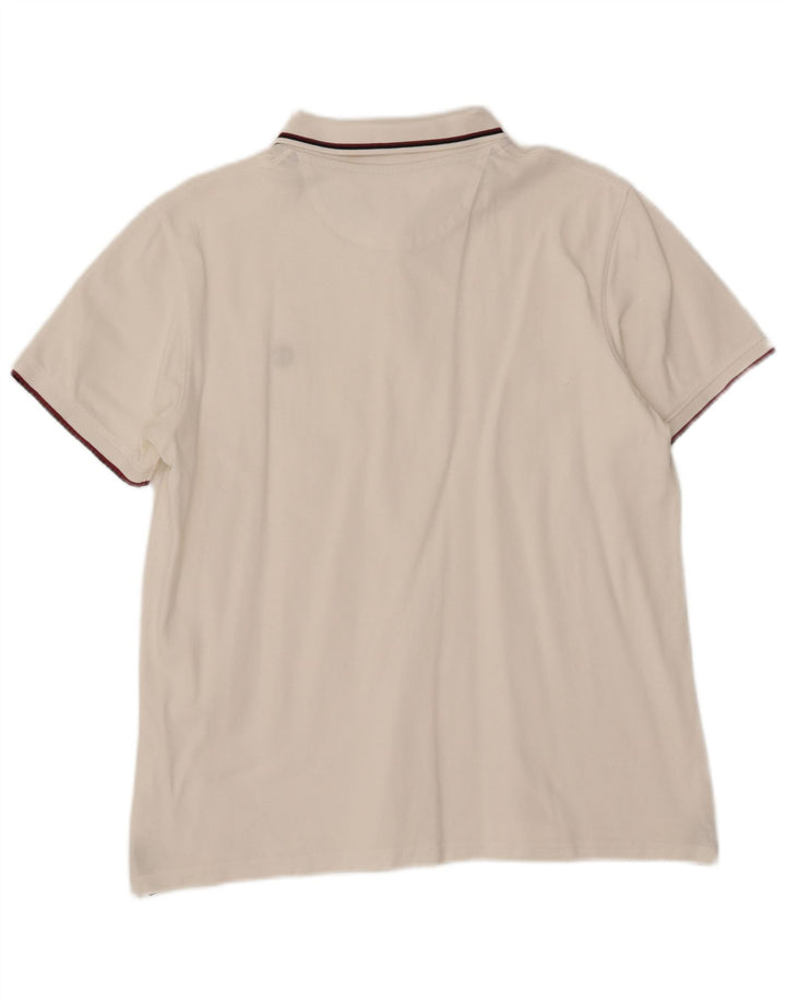 TIMBERLAND Mens Slim Fit Polo Shirt Large White