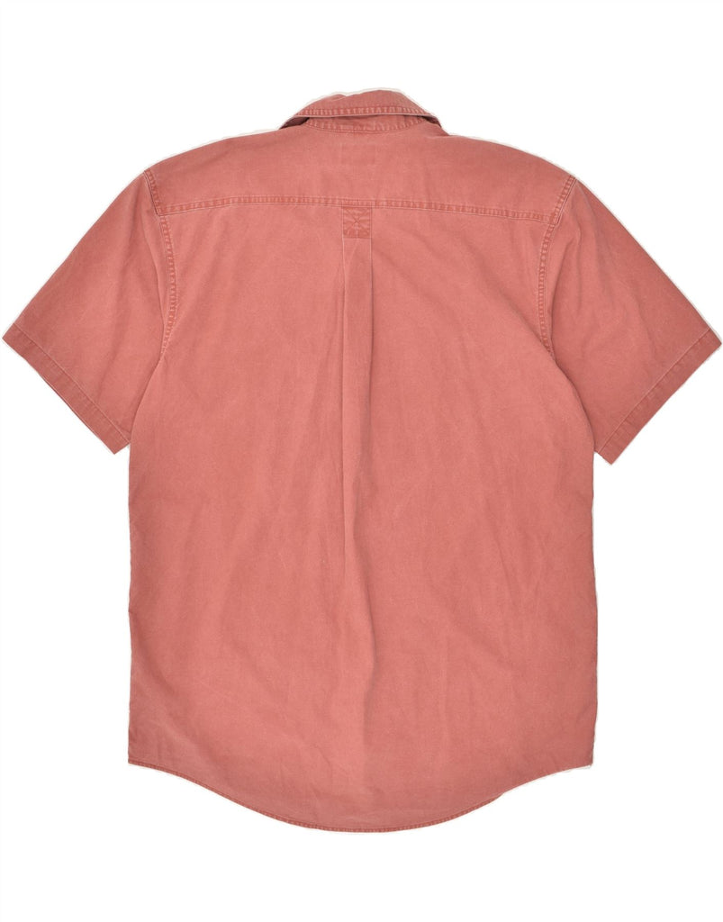 L.L.BEAN Mens Tall Short Sleeve Traditional Fit Shirt Large Orange Cotton | Vintage L.L.Bean | Thrift | Second-Hand L.L.Bean | Used Clothing | Messina Hembry 