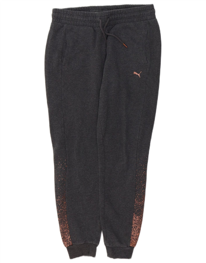 PUMA Womens Tracksuit Trousers Joggers UK 14 Medium  Grey Spotted