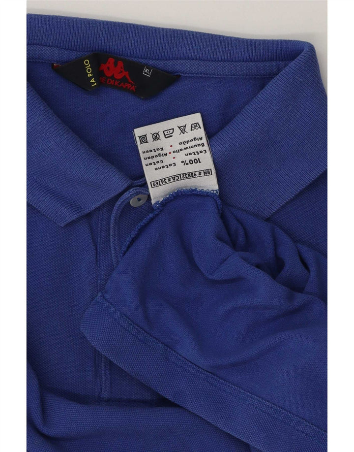 Kappa Mens Polo Shirt XL Blue Cotton