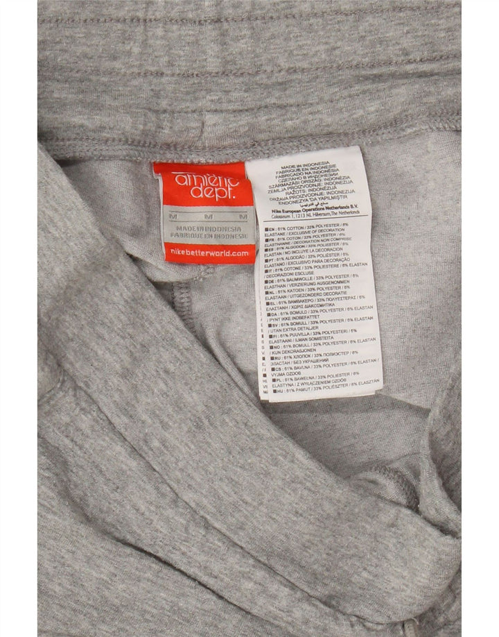 Nike Womens Tracksuit Trousers Joggers UK 12 Medium Grey Cotton
