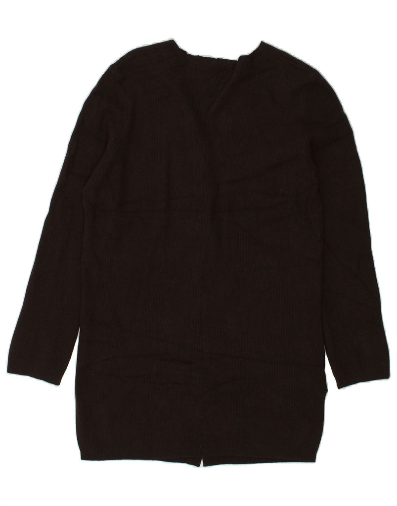 BENETTON Womens Longline Cardigan Sweater UK 14 Medium Brown Wool | Vintage Benetton | Thrift | Second-Hand Benetton | Used Clothing | Messina Hembry 