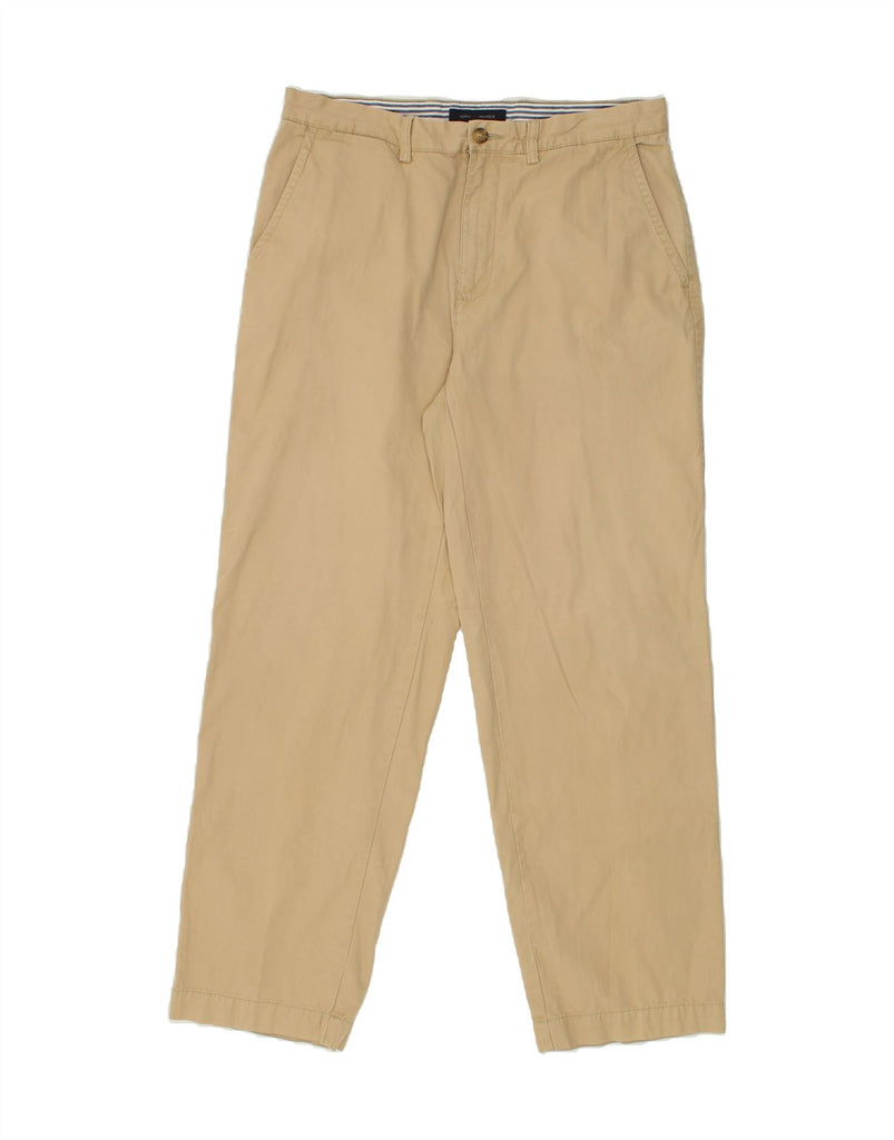 TOMMY HILFIGER Mens Tapered Chino Trousers W34 L32 Beige | Vintage Tommy Hilfiger | Thrift | Second-Hand Tommy Hilfiger | Used Clothing | Messina Hembry 