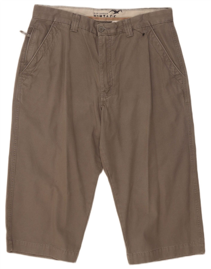Marks & Spencer Mens Vintage Bermuda Shorts W32 Medium Grey Cotton