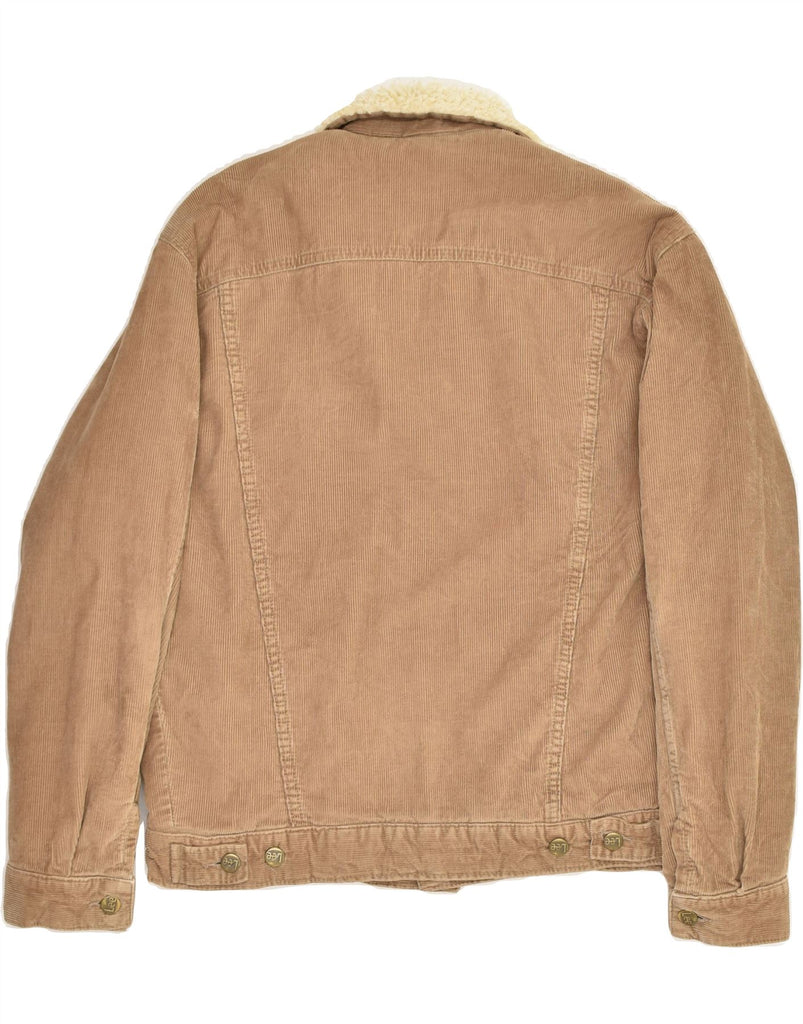 LEE Boys Corduroy Shearling Jacket 13-14 Years Brown Polyester | Vintage Lee | Thrift | Second-Hand Lee | Used Clothing | Messina Hembry 