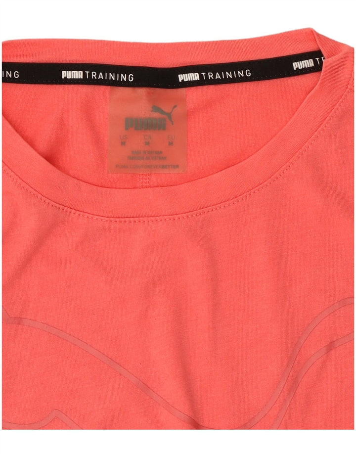 Puma Womens T-Shirt Top UK 14 Medium Pink