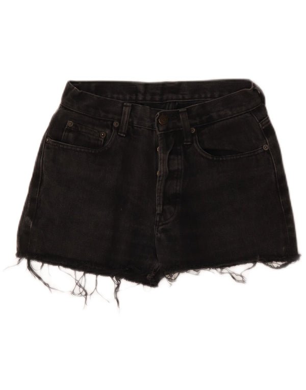 Levi's Womens 501 Denim Hot Pants W29 Medium Black Cotton