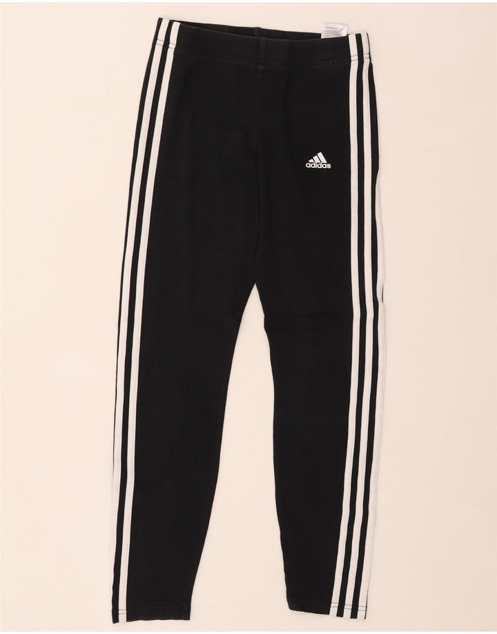 Adidas Girls Leggings 13-14 Years  Black Cotton
