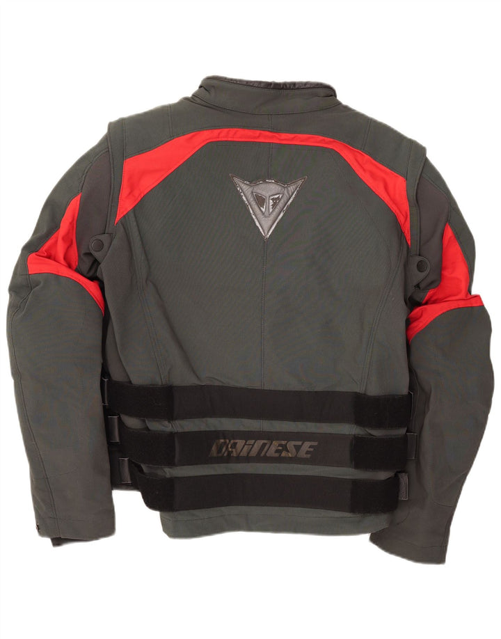 Dainese Mens Graphic Racer Jacket IT 52 Large Grey Colourblock Nylon