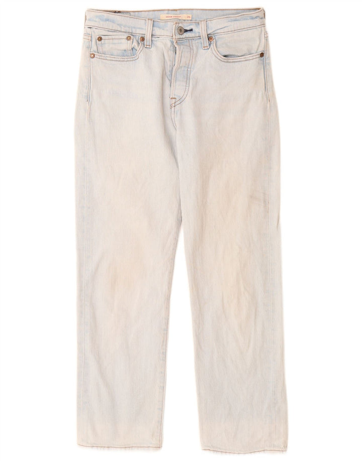 LEVI'S Womens Wedge Straight Jeans W26 L26 Blue Cotton