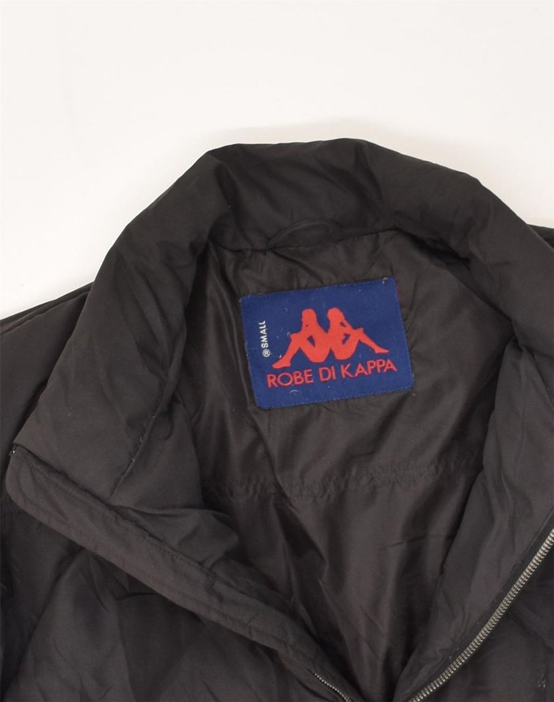 KAPPA Mens Padded Jacket UK 36 Small Black | Vintage Kappa | Thrift | Second-Hand Kappa | Used Clothing | Messina Hembry 