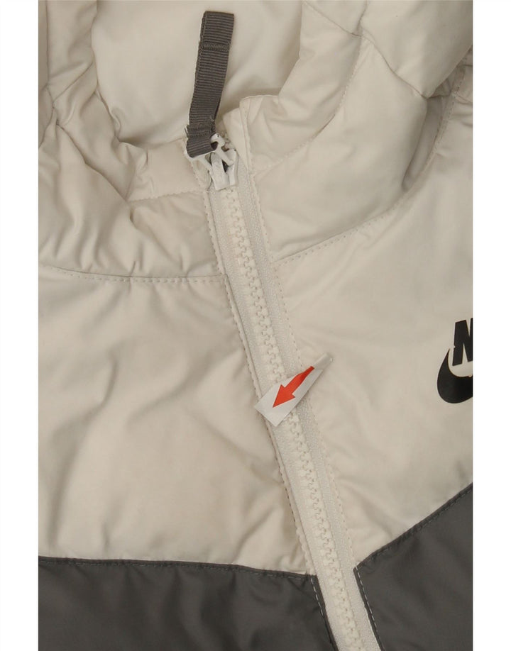 NIKE Boys Padded Jacket 10-11 Years Medium Multicoloured Colourblock