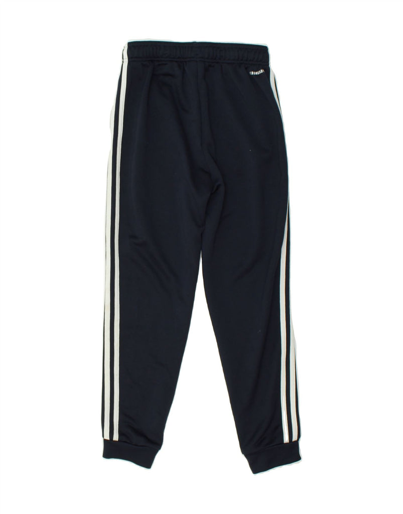 ADIDAS Boys Tracksuit Trousers Joggers 11-12 Years Navy Blue Polyester | Vintage Adidas | Thrift | Second-Hand Adidas | Used Clothing | Messina Hembry 