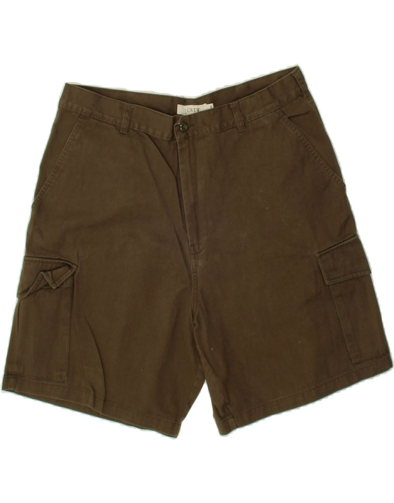 J. CREW Mens Cargo Shorts W36 Large Brown Cotton | Vintage J. Crew | Thrift | Second-Hand J. Crew | Used Clothing | Messina Hembry 