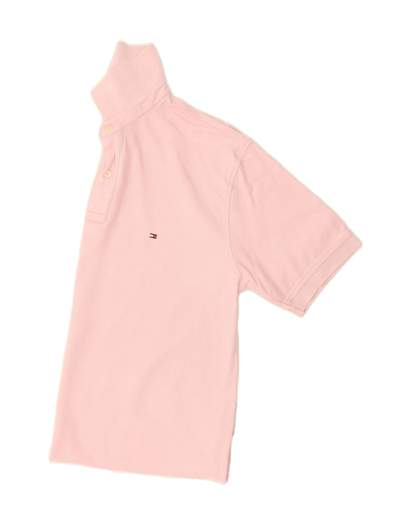 TOMMY HILFIGER Mens Polo Shirt Large Pink Cotton | Vintage Tommy Hilfiger | Thrift | Second-Hand Tommy Hilfiger | Used Clothing | Messina Hembry 