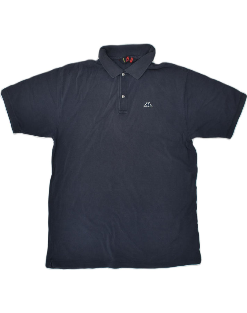 KAPPA Mens Polo Shirt XL Navy Blue Cotton | Vintage Kappa | Thrift | Second-Hand Kappa | Used Clothing | Messina Hembry 