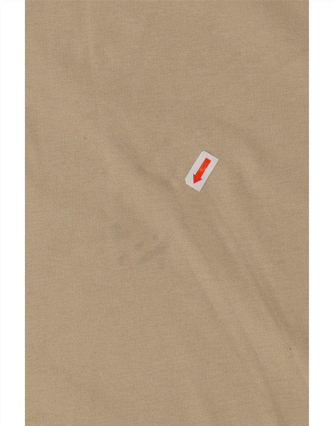 ASICS Mens T-Shirt Top XL Beige Cotton