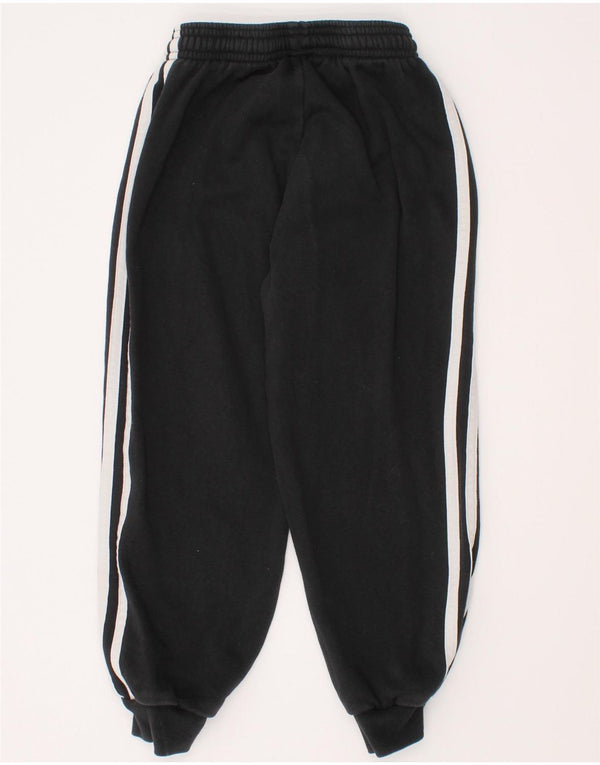 Adidas Boys Tracksuit Trousers Joggers 5-6 Years Black Cotton