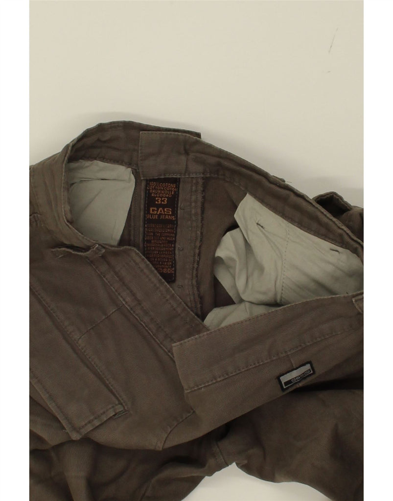 GAS Mens Straight Cargo Trousers W33 L30 Brown Cotton Vintage Gas and Second-Hand Gas from Messina Hembry 