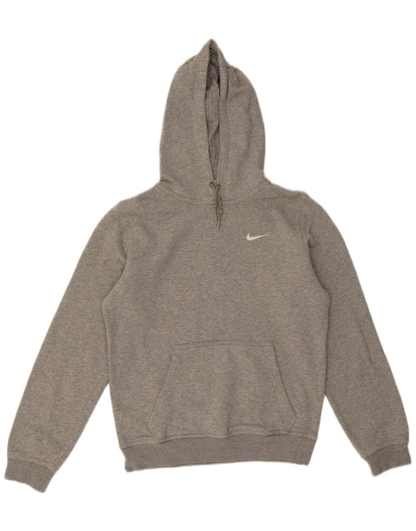 Nike Mens Hoodie Jumper Small Grey Flecked Cotton