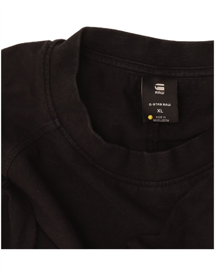 G-Star Mens Graphic T-Shirt Top XL Black
