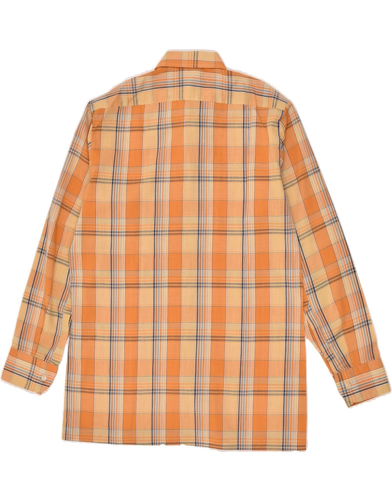 SOHAJ Mens Shirt Small Orange Check | Vintage Sohaj | Thrift | Second-Hand Sohaj | Used Clothing | Messina Hembry 