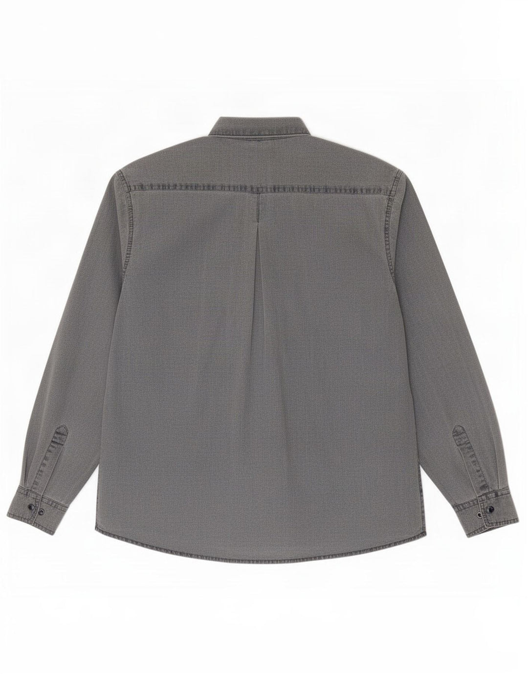 Vintage Mens Shirt Medium Grey Cotton