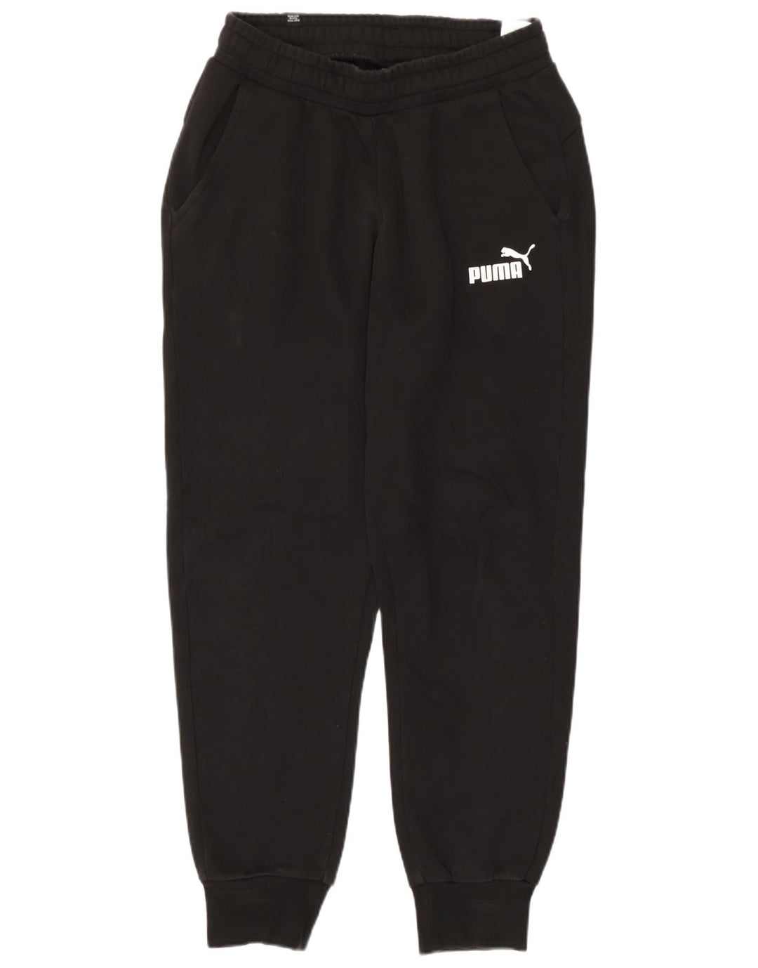 Puma Mens Tracksuit Trousers Joggers Small  Black Cotton