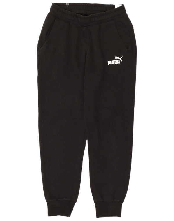 Puma Mens Tracksuit Trousers Joggers Small  Black Cotton