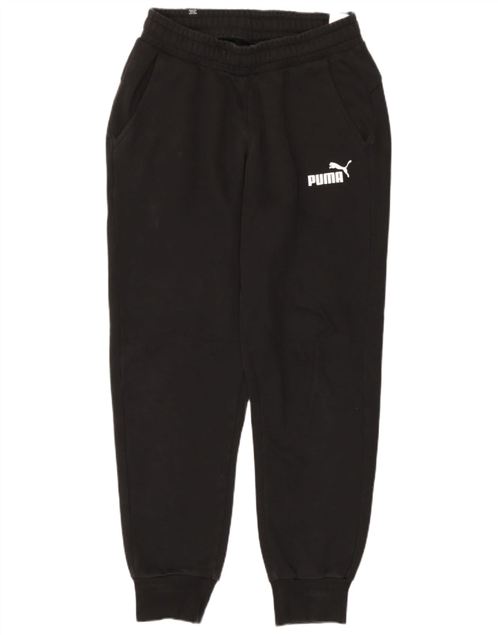 Puma Mens Tracksuit Trousers Joggers Small  Black Cotton