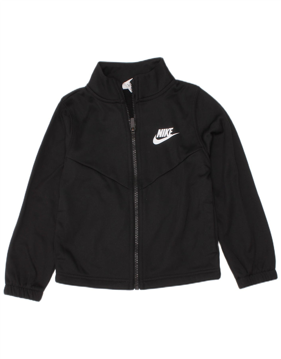 Nike Boys Graphic Tracksuit Top Jacket 3-4 Years XS Black Polyester
