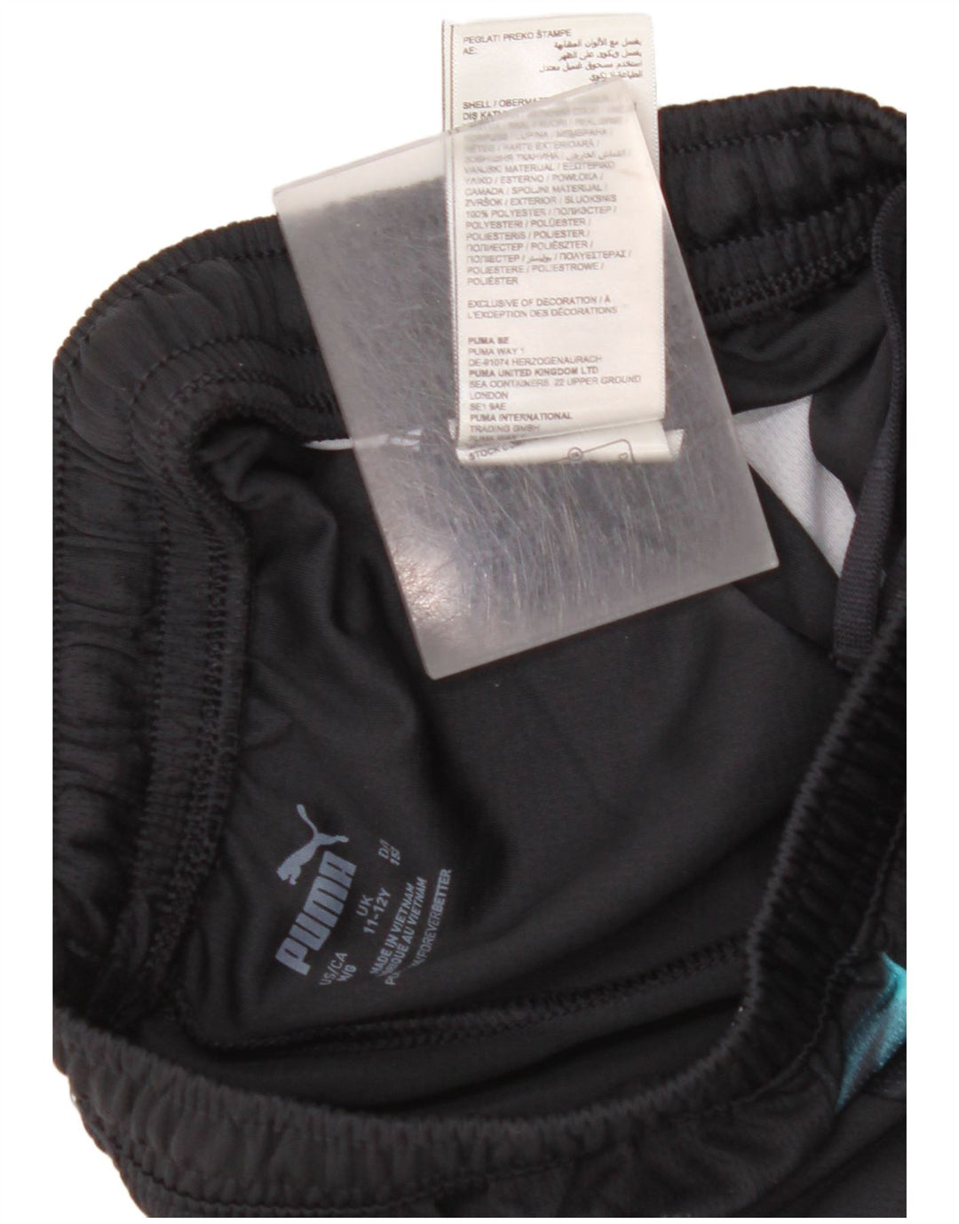 PUMA Boys Manchester City Sport Shorts 11-12 Years  Black Colourblock