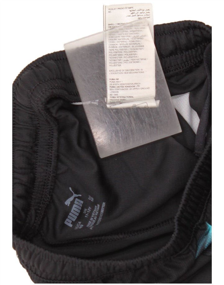 PUMA Boys Manchester City Sport Shorts 11-12 Years  Black Colourblock